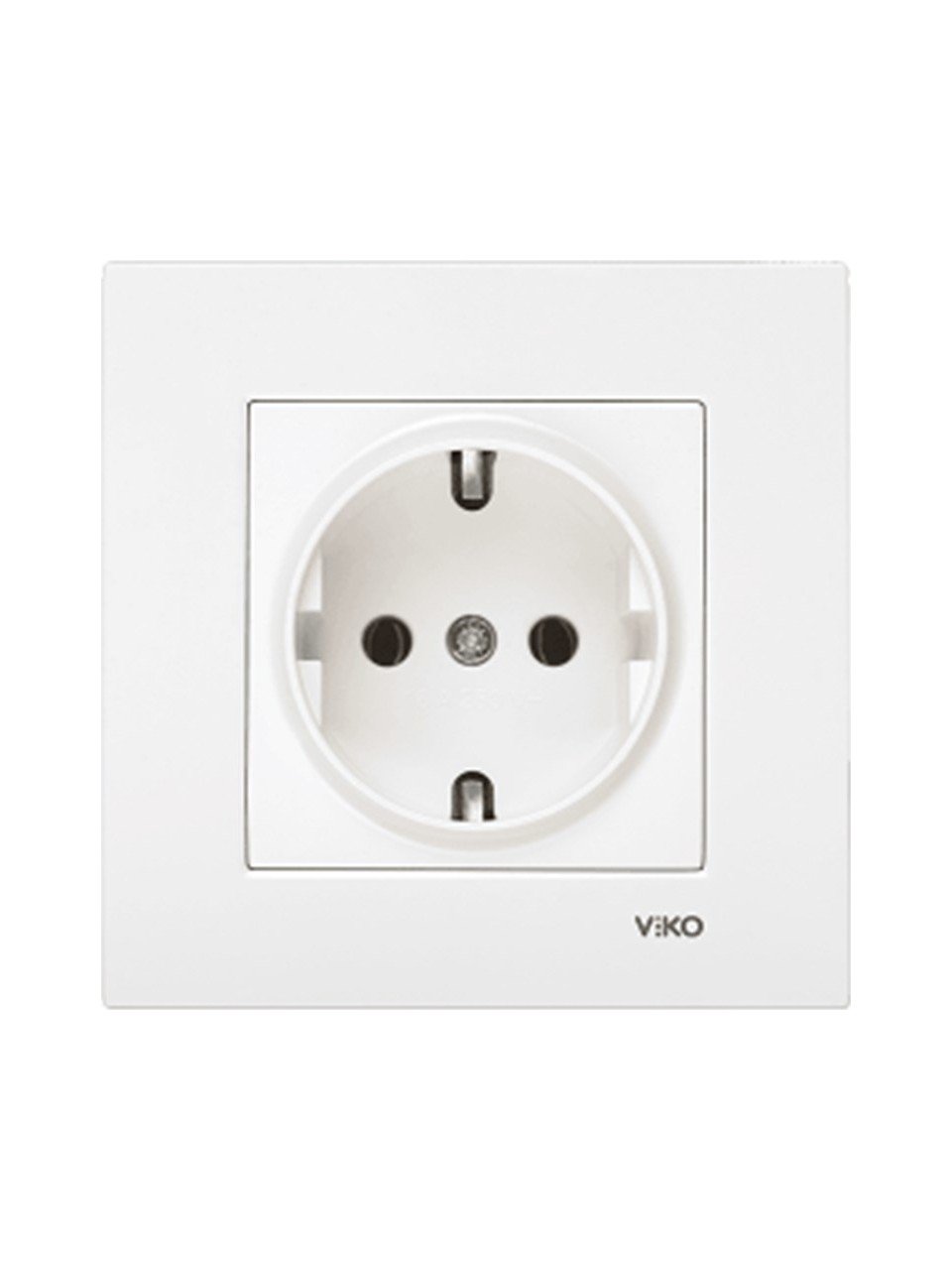 Viko Karre / Meridian Topraklı Priz Beyaz (Çerçeve Hariç) 90967008