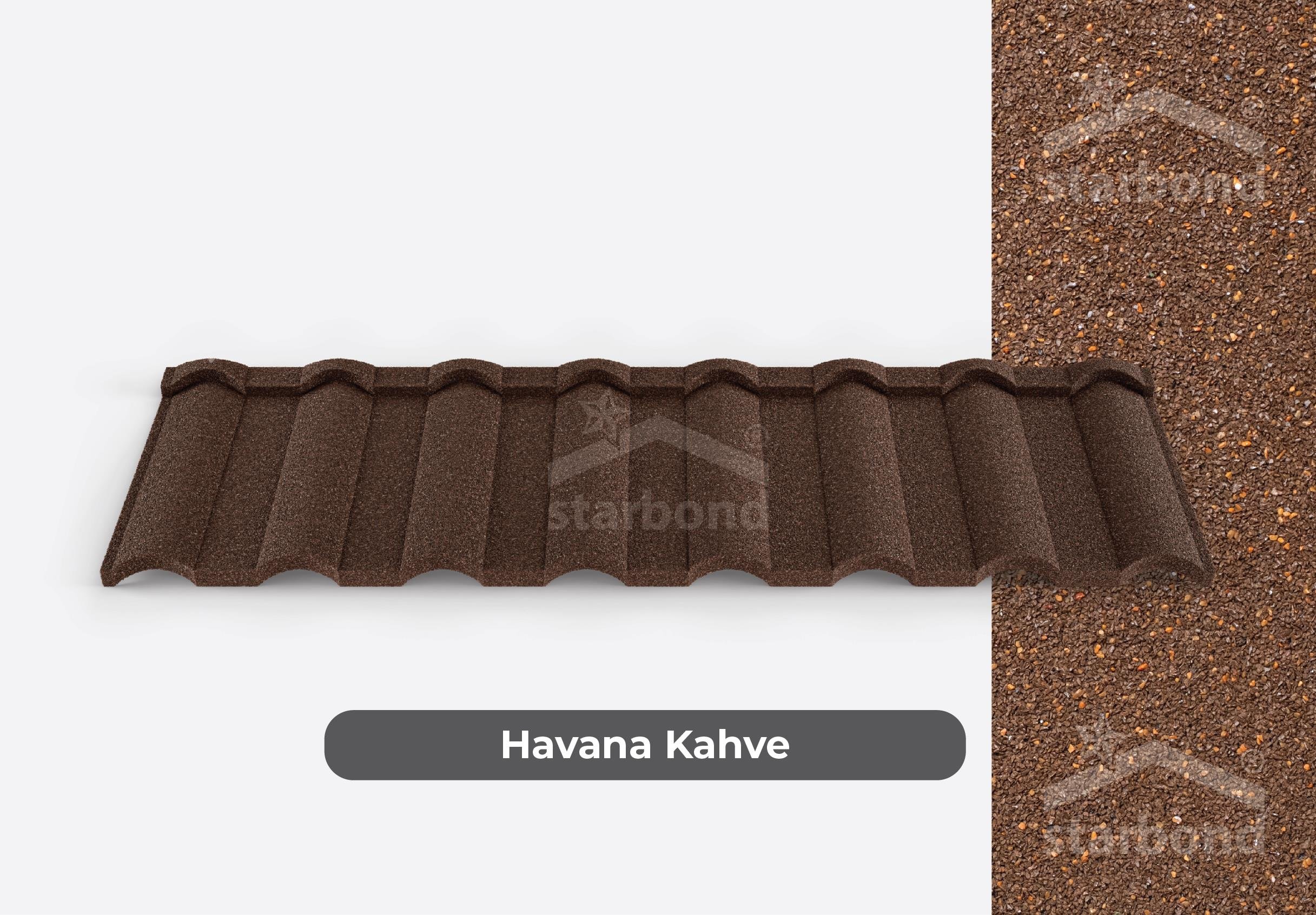 [Alaturka] Metal Kiremit Havana Kahve StarBond Metal