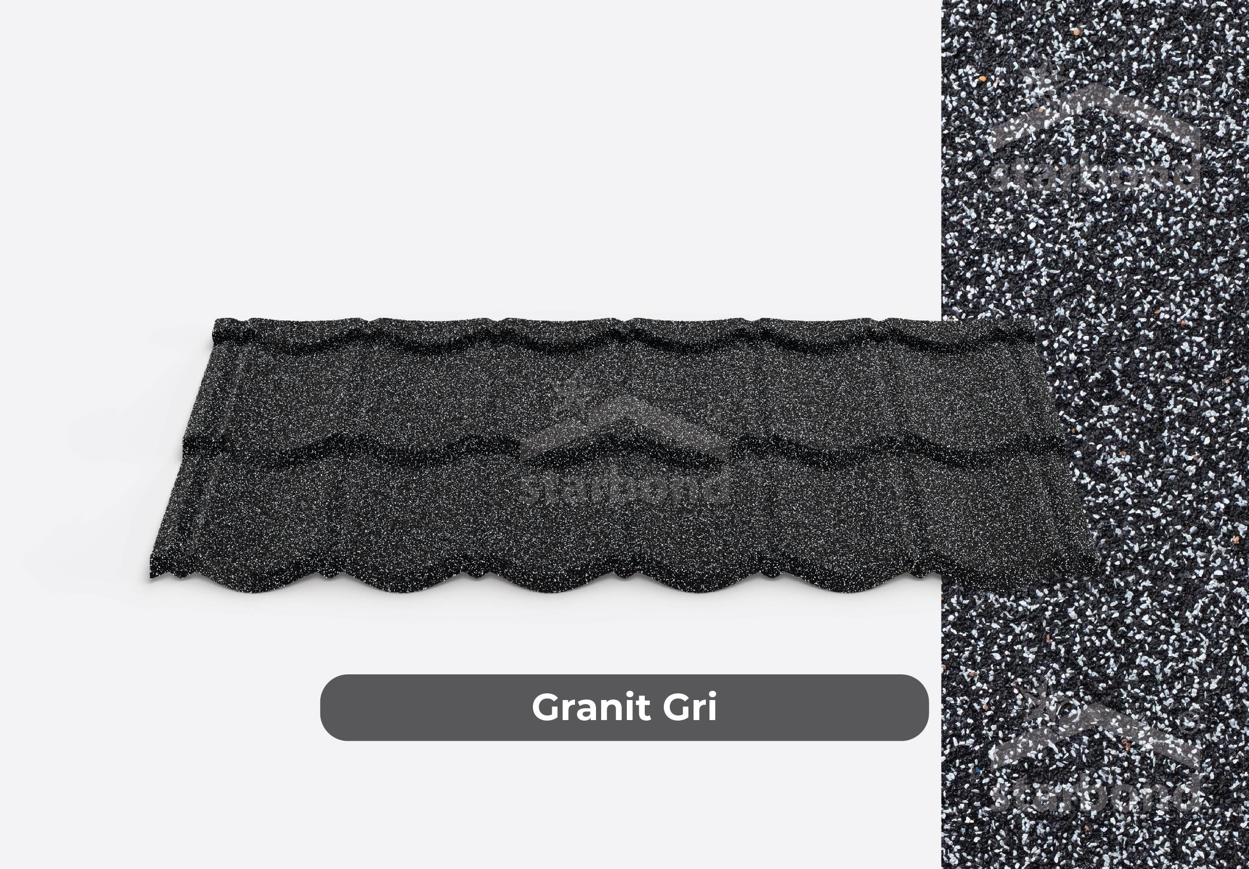 [Aquapan] Metal Kiremit Granit Gri StarBond Metal