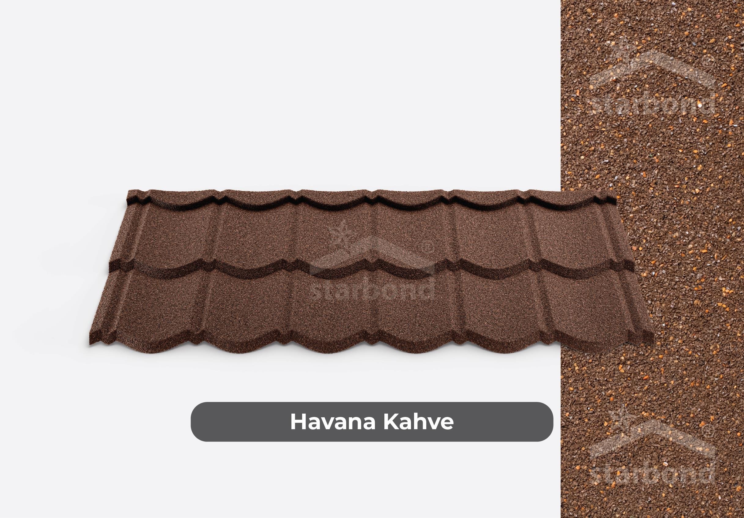 [Aquapan] Metal Kiremit Havana Kahve StarBond Metal