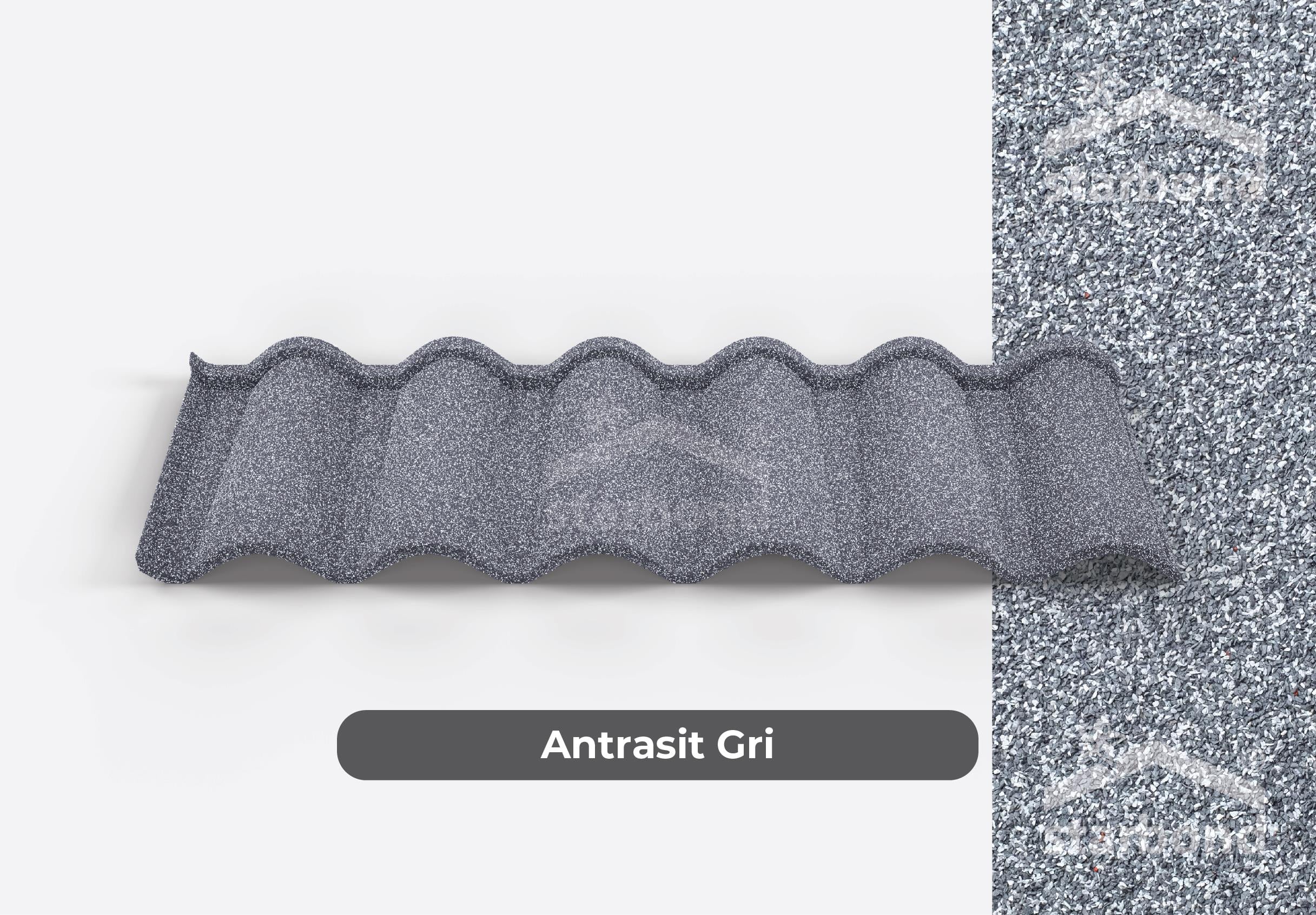 [Ottoman] Metal Kiremit Antrasit Gri StarBond Metal