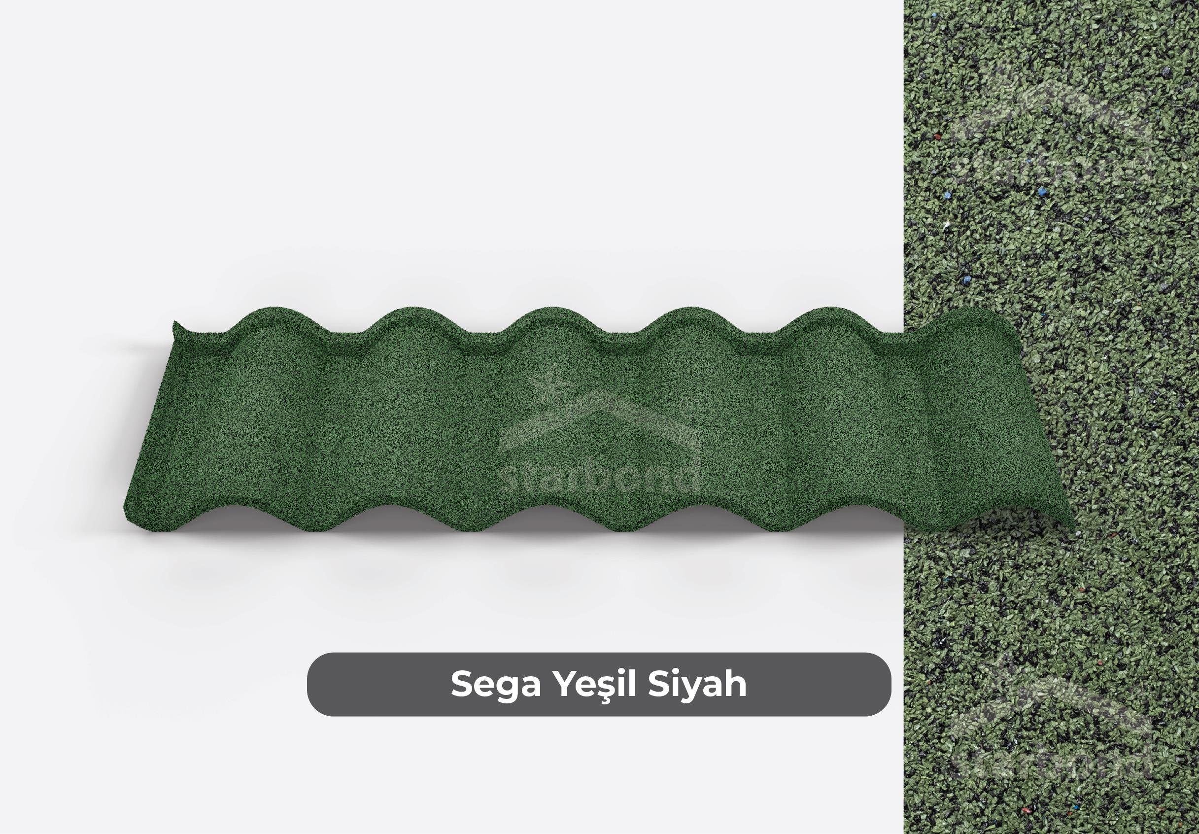 [Ottoman] Metal Kiremit Sega Yeşil StarBond Metal
