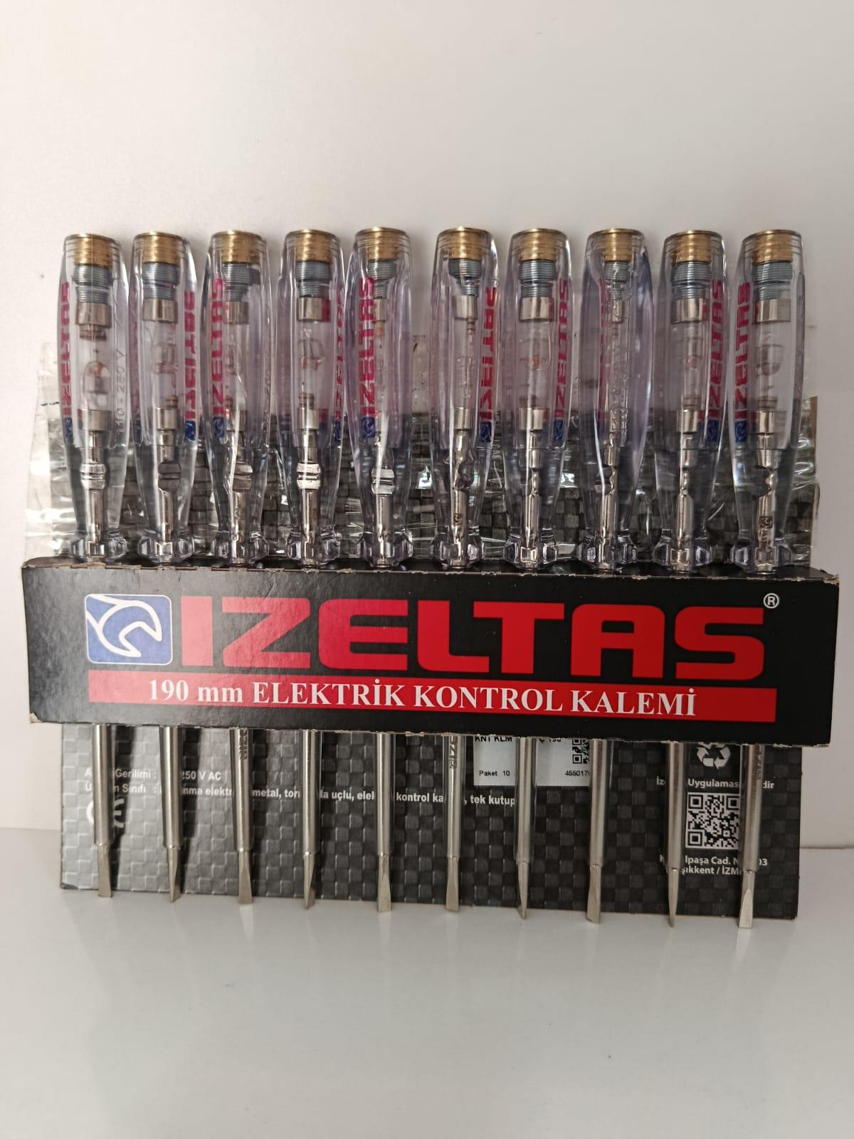 190mm Düz Uçlu Asansör Elektrik Kontrol Kalemi İZELTAŞ Marka