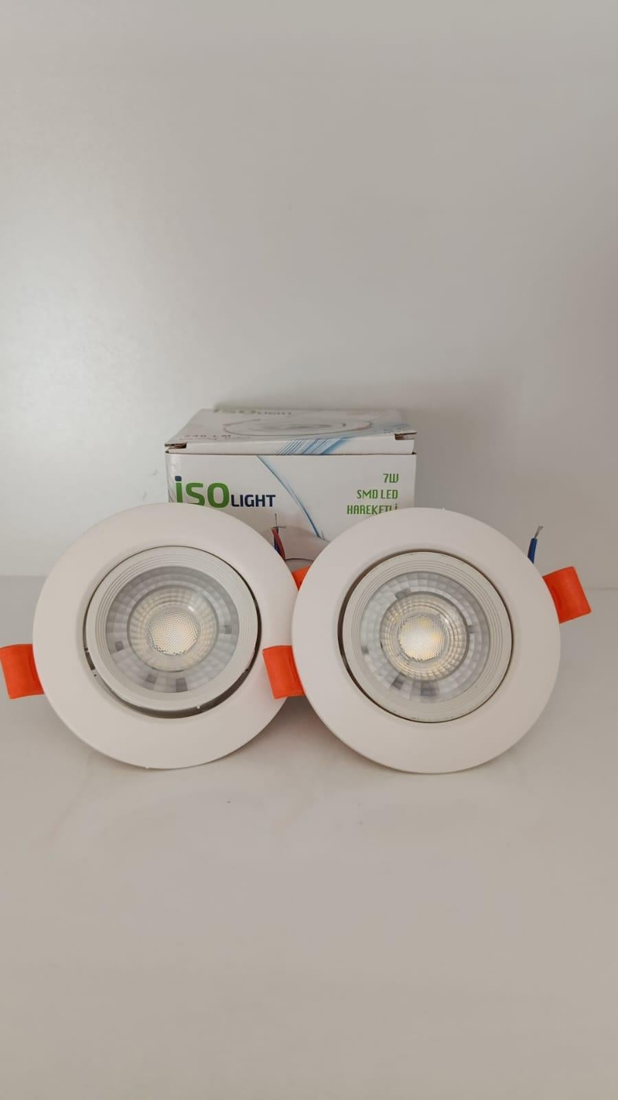 540 LM 7W Smd Led Hareketli Asansör Spot Lamba ISO LİGHT Marka 2Ad