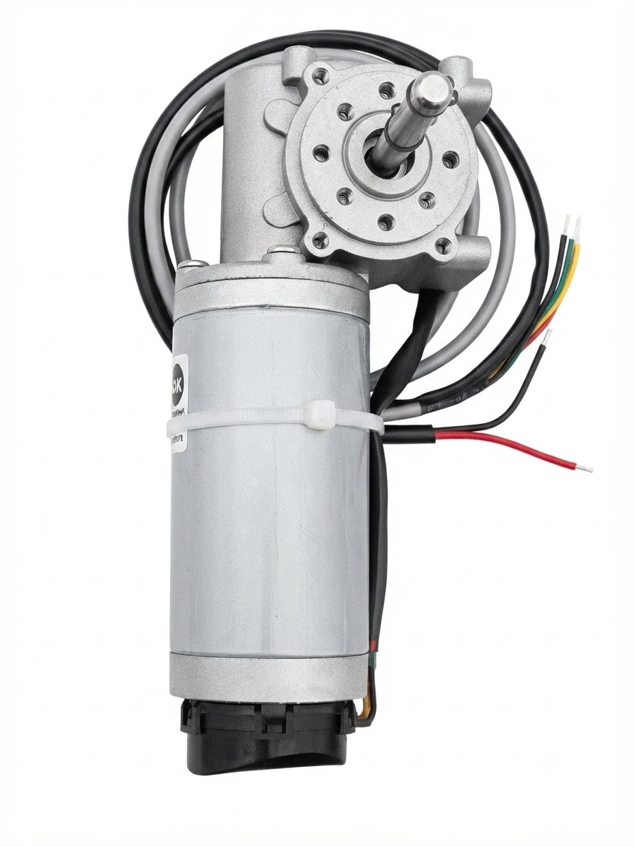 KORMAS 24V DC 100W  Uzun Milli Asansör Otomatik İç Kapı Redüktör Motoru