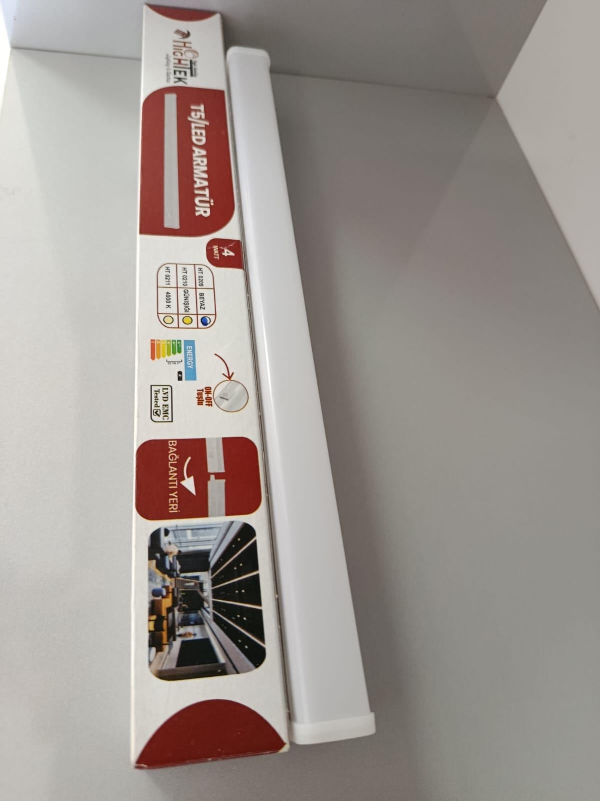 T5 60cm 4000K Beyaz Asansör Led Armatür HİGHTEK Marka