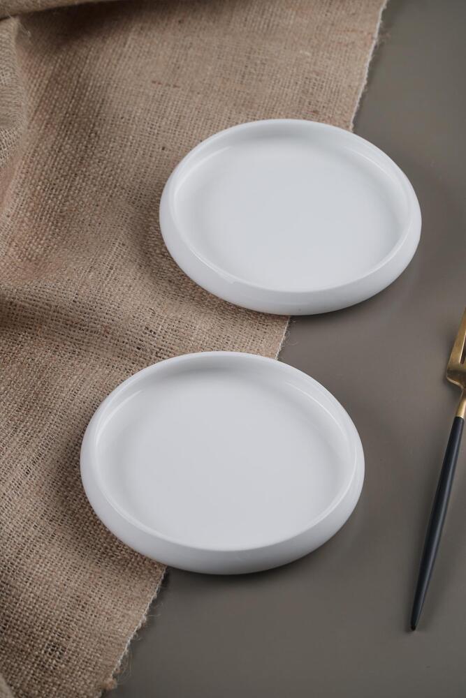 Bianco Perla Porselen Yuvarlak Tabak 6 ADET- 14 cm