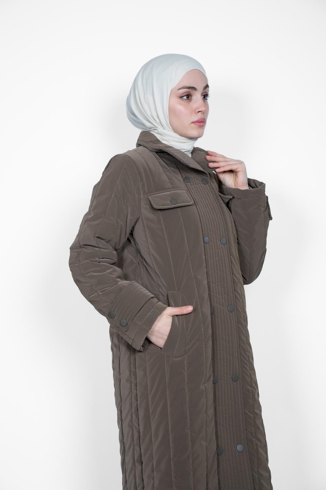 PREMİUM ŞİŞME UZUN MONT KAHVERENGİ