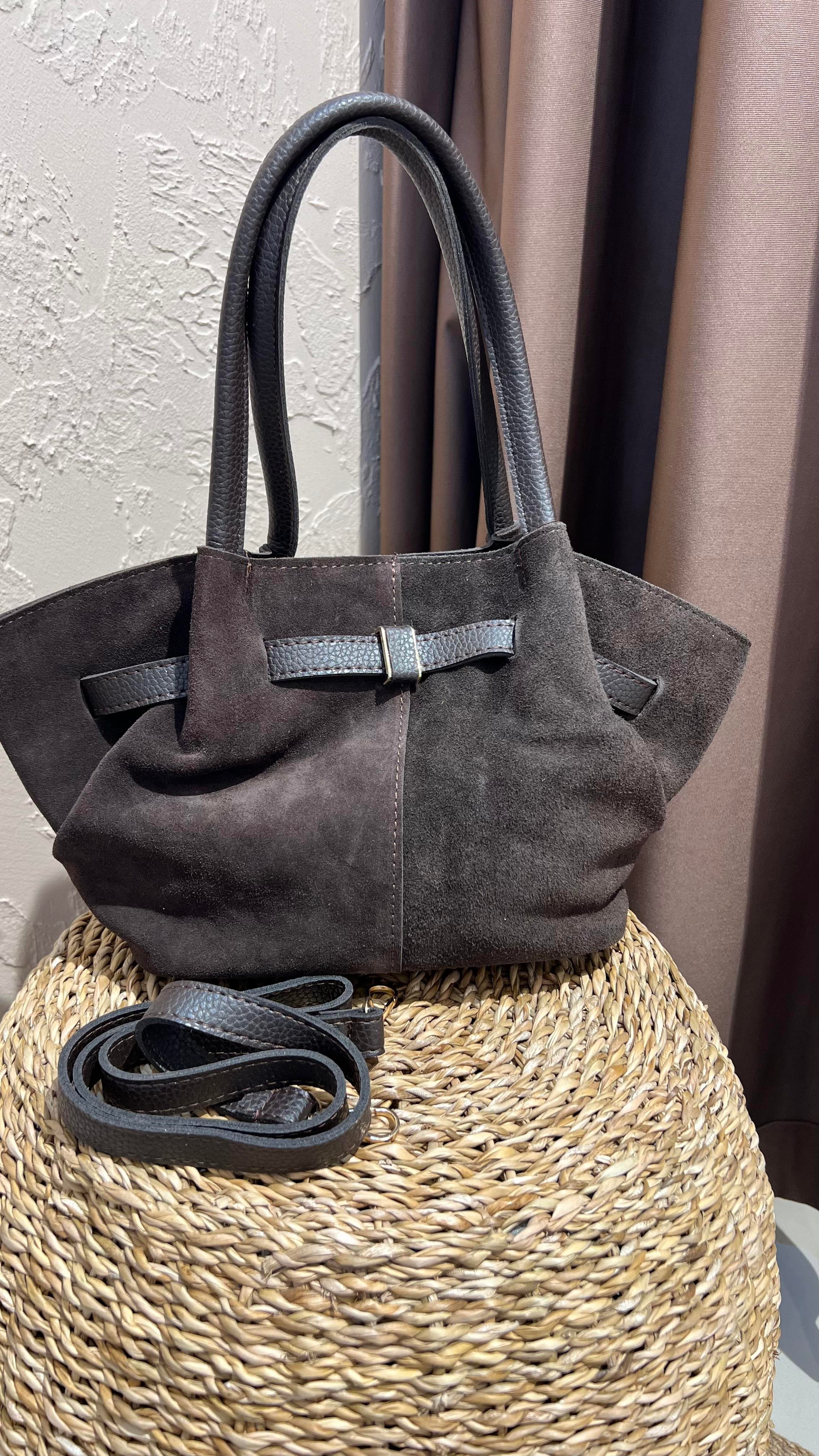 BOTTEGA ORTA BOY NUBUK SÜET ÇANTA