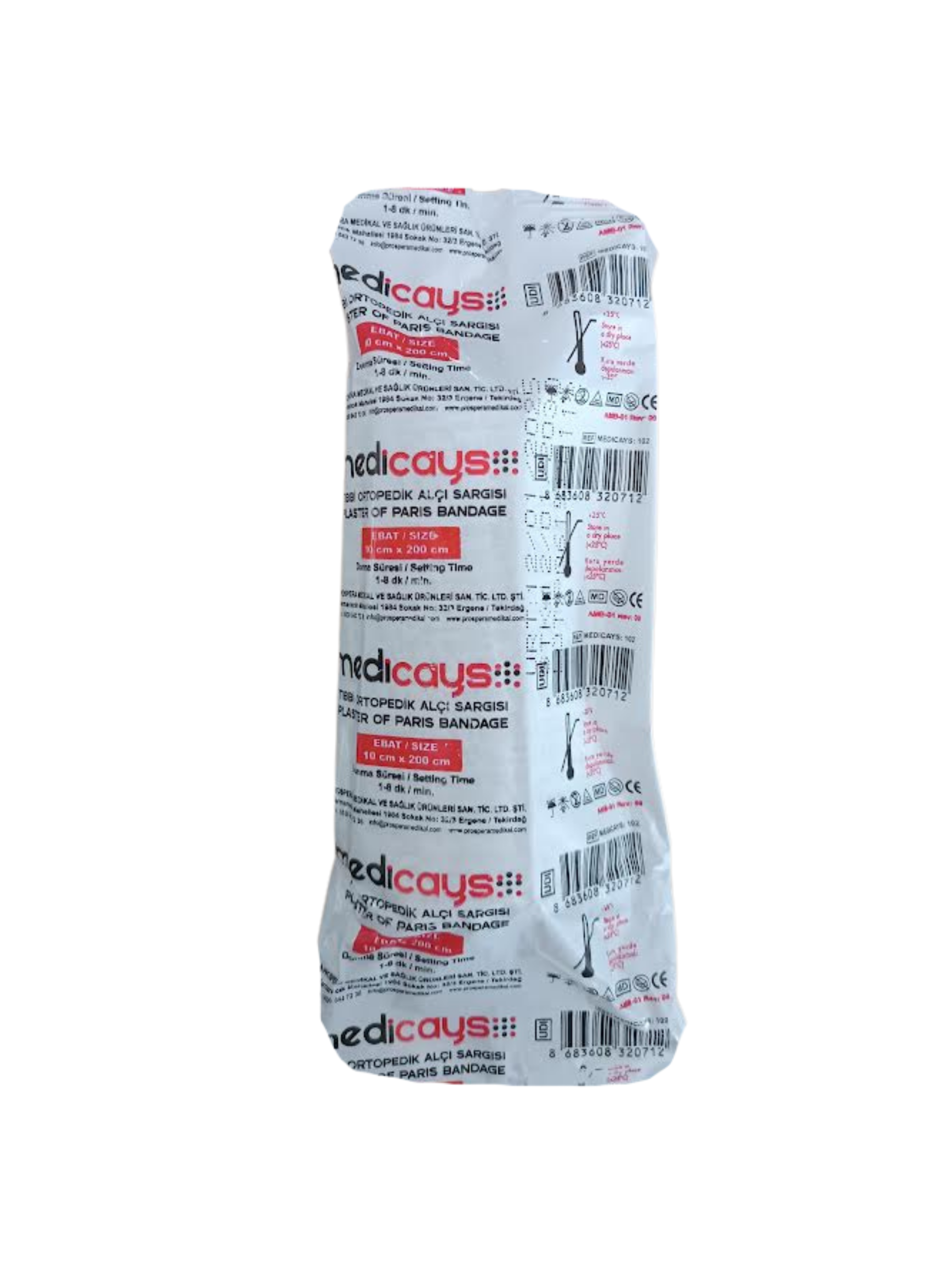 Alçılı Sargı 10 cm x 2 m