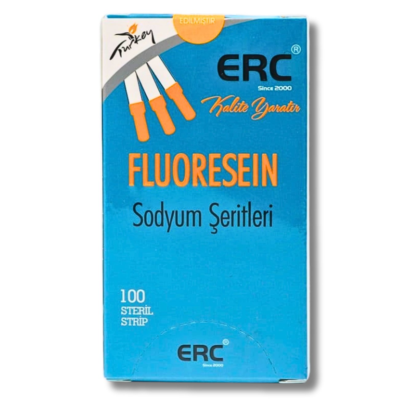 Oftalmik Test Strip Fluorescein Erc