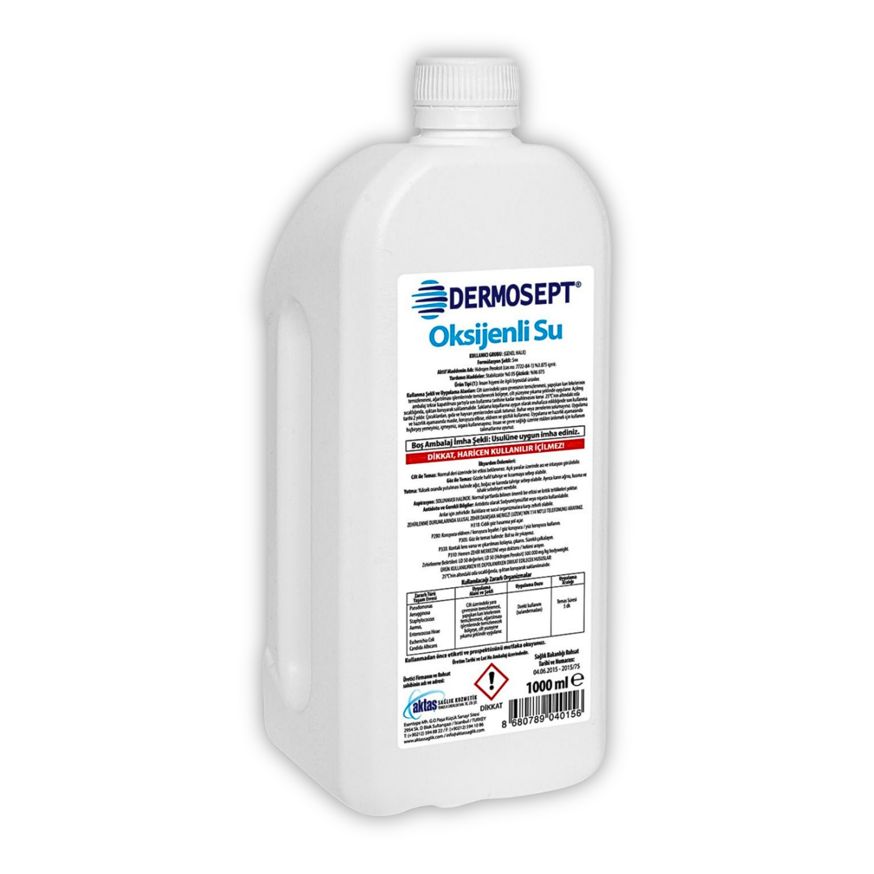 Oksijenli Su 1000 ML