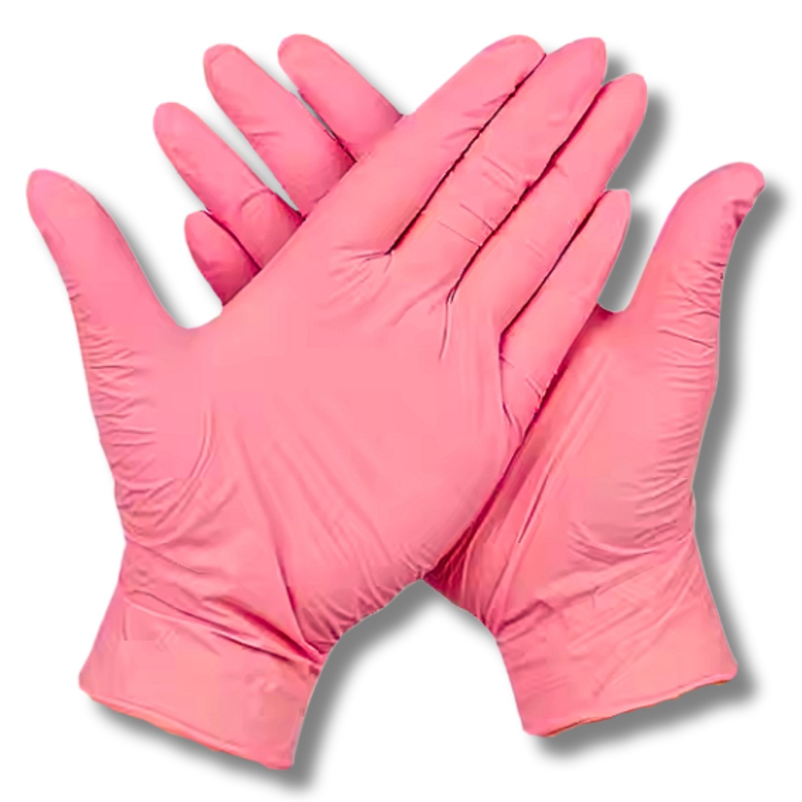 Pembe Nitril Eldiven Small