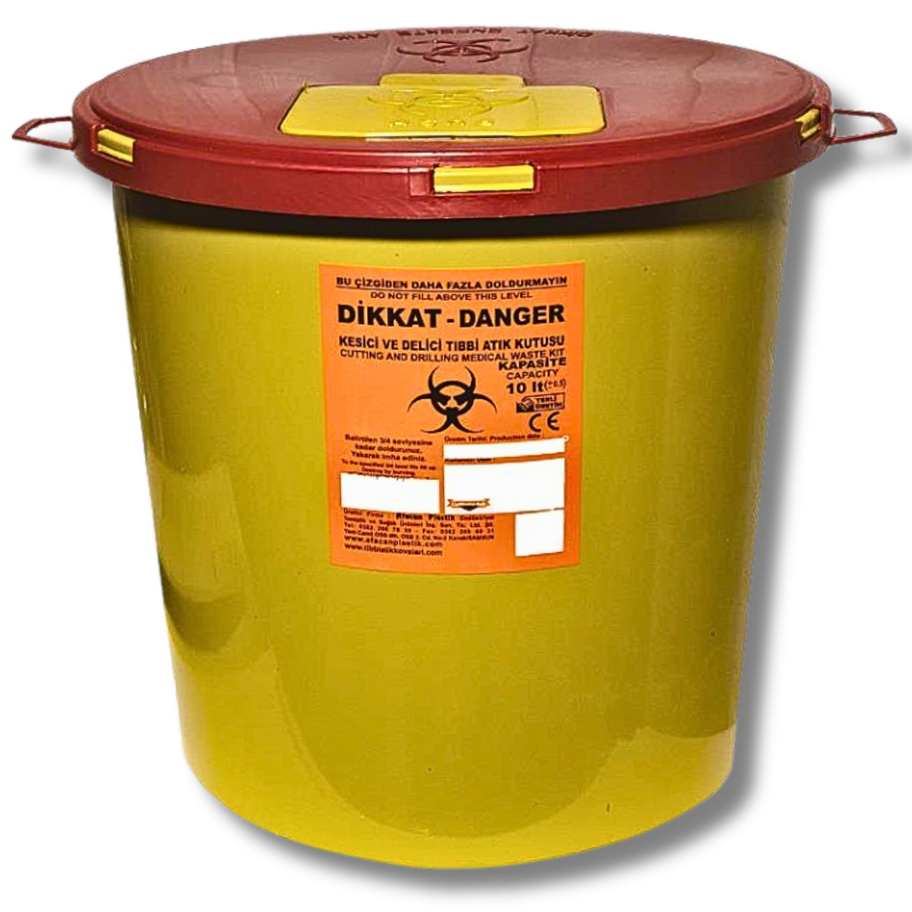 Tıbbi Atık Kovası 10 Litre
