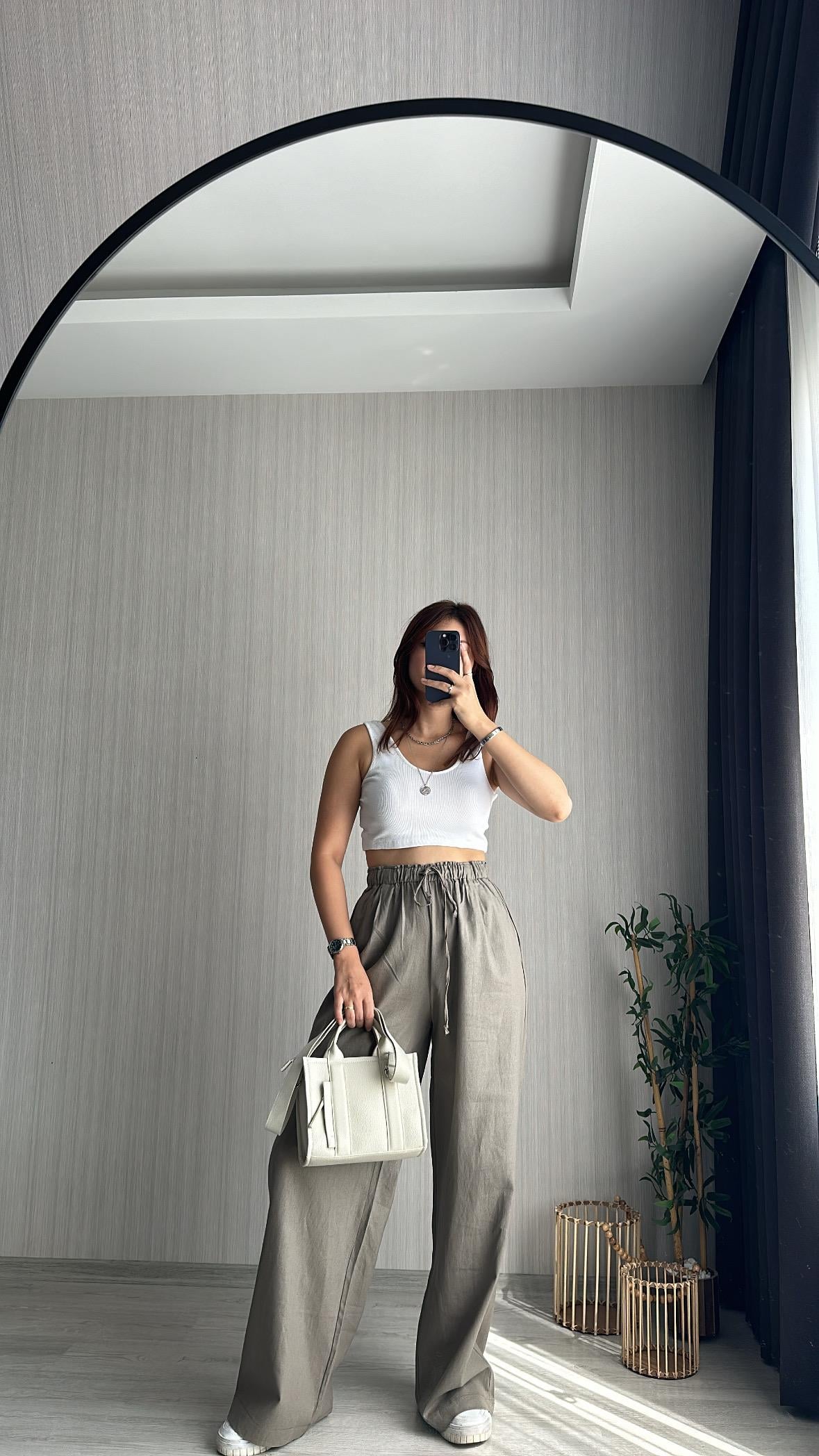 Vizon Keten Pantolon