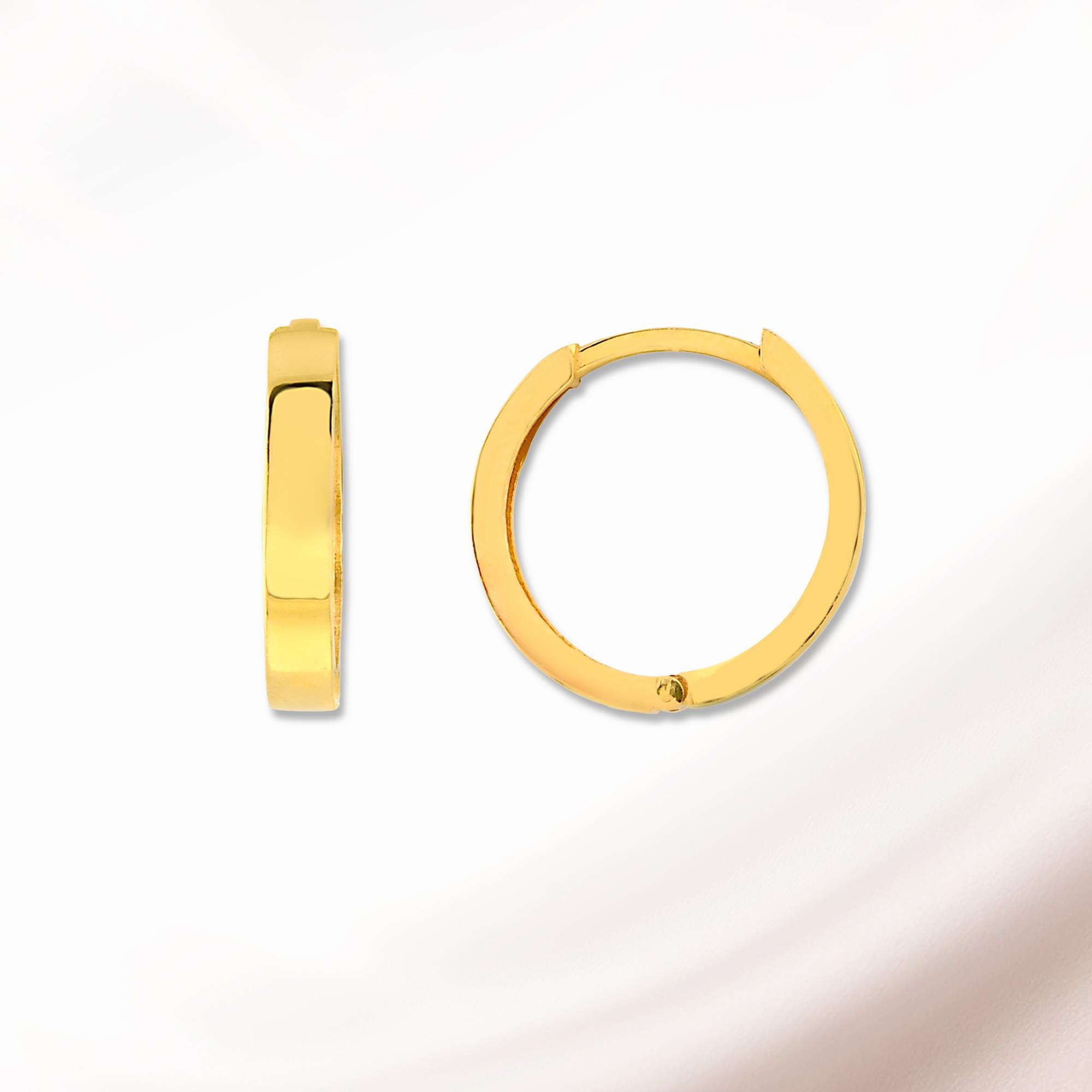 Döküm Küpe Düz Model 22K - KP014
