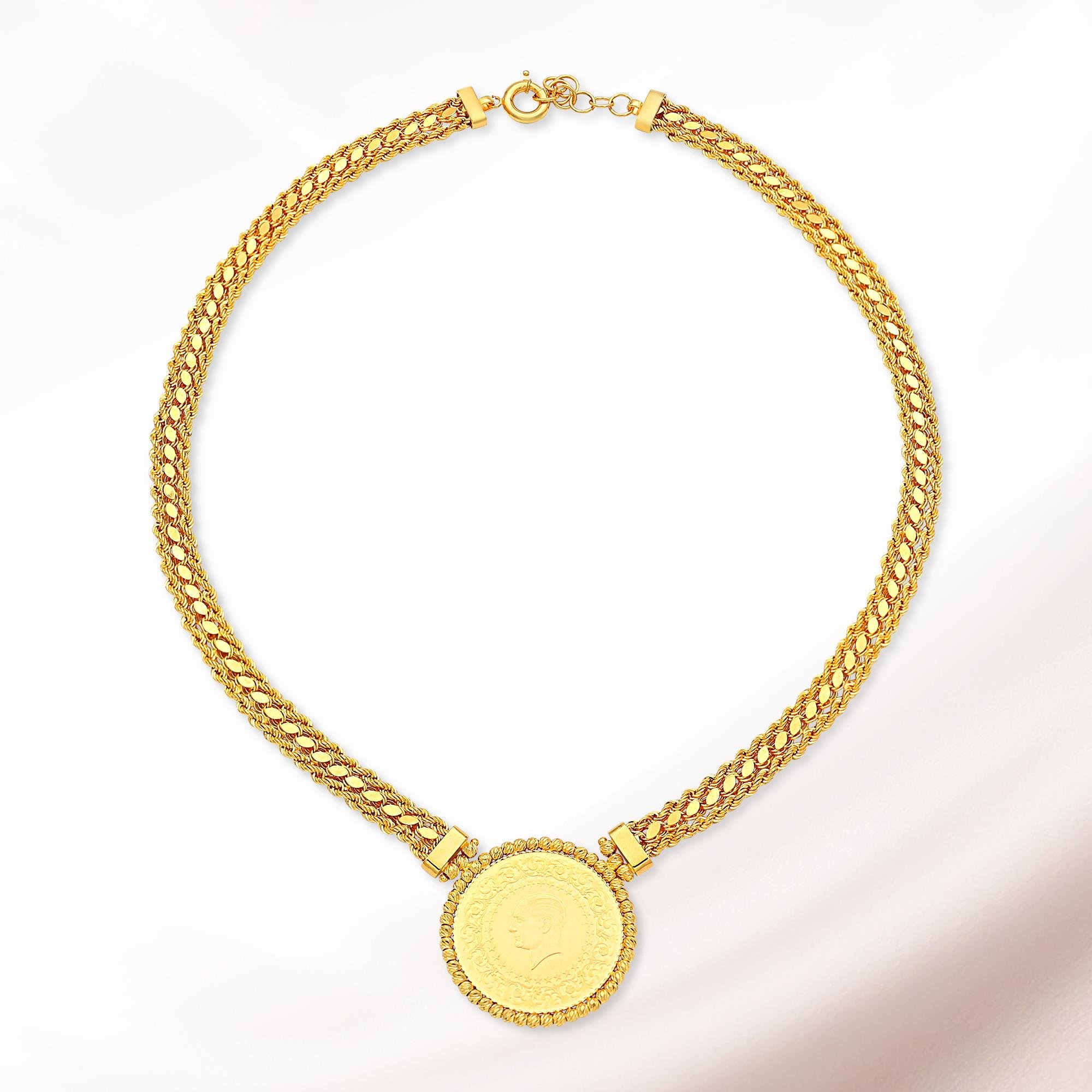 Pullu Halat Set Ziynetli 22K - ST025