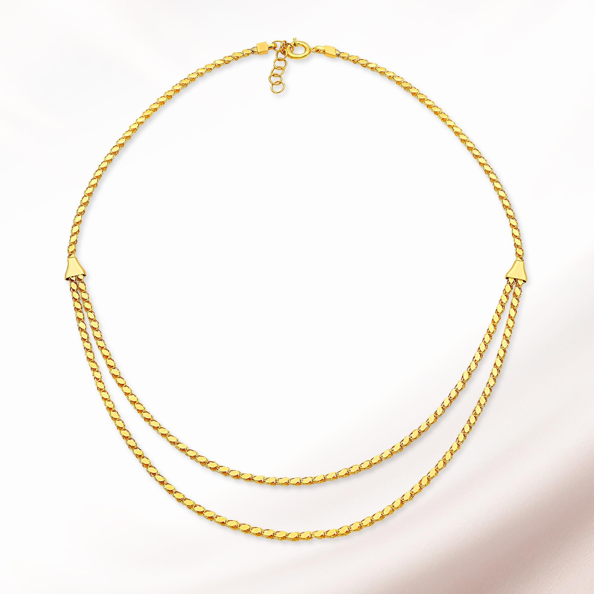 Pullu Zincir Set 2 Sıralı 22K - ST029