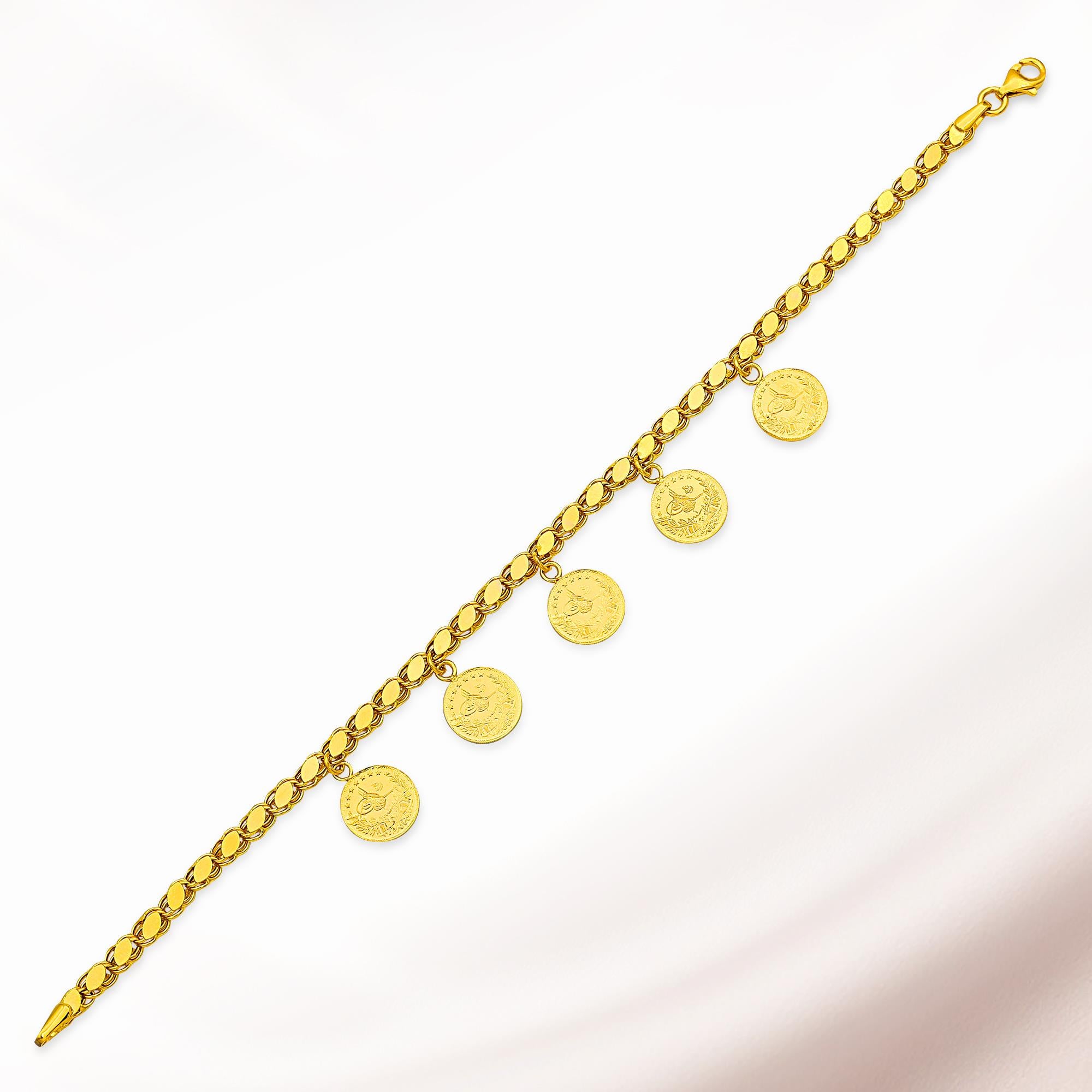 Pullu Zincir Set Baskı Reşat Paralı 22K - ST054