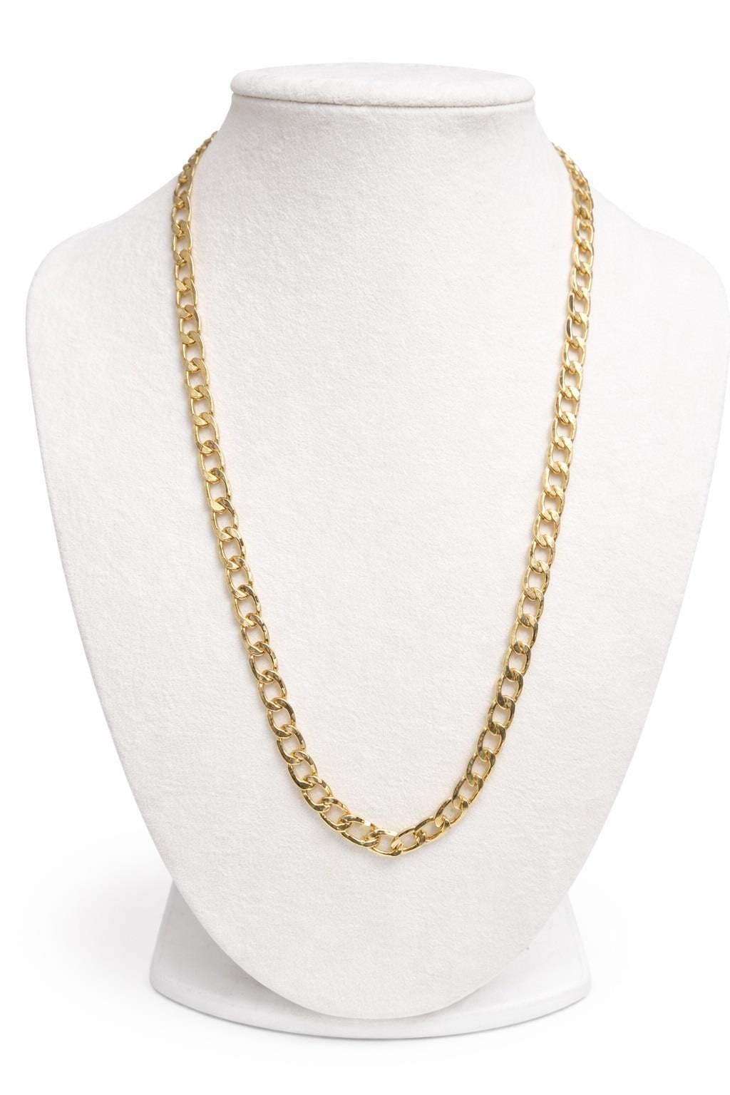  80cm Gold Renk Çelik Zincir Kolye / Model 303
