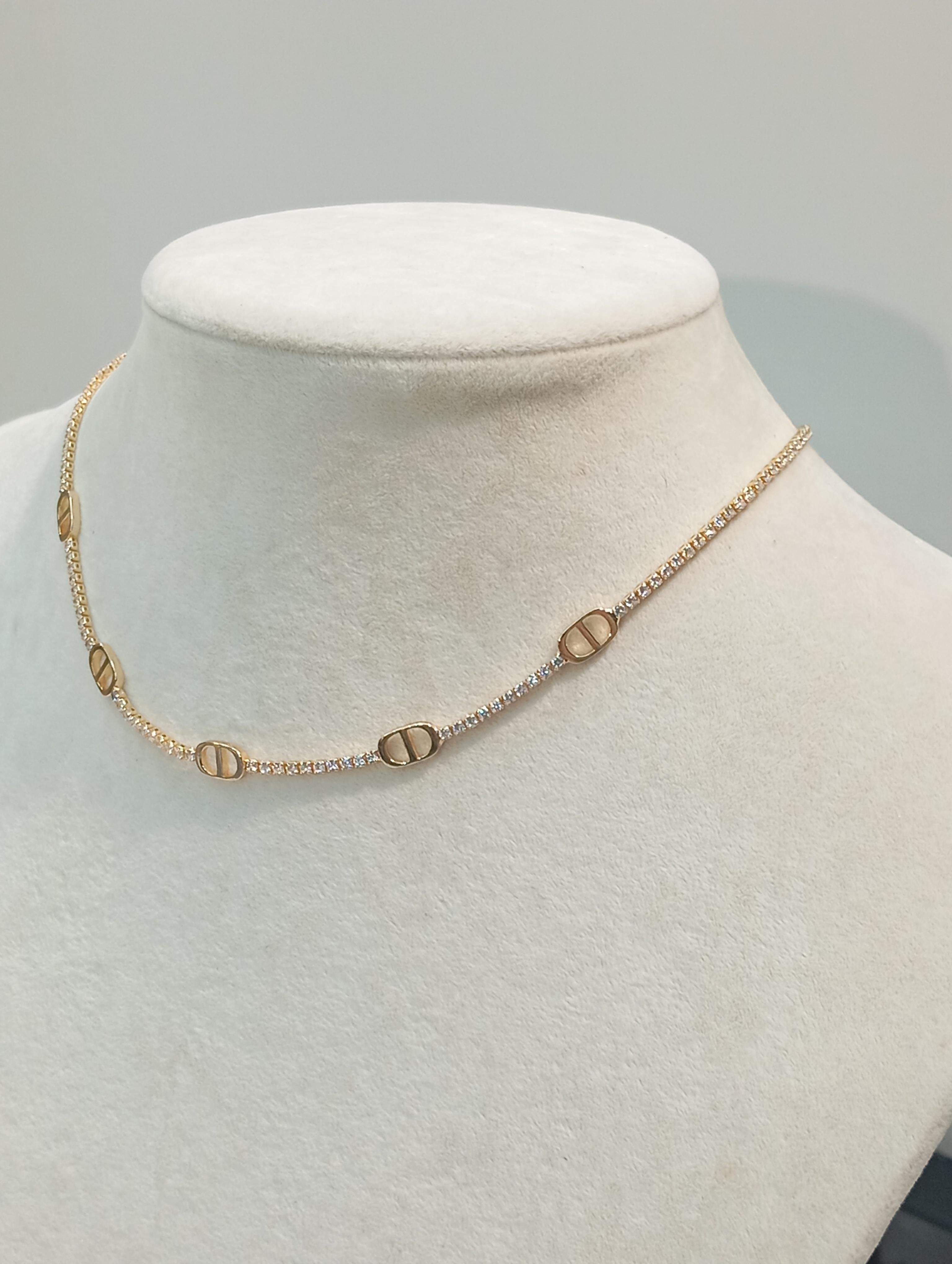 Gold Renk Çelik Kolye / Model 523