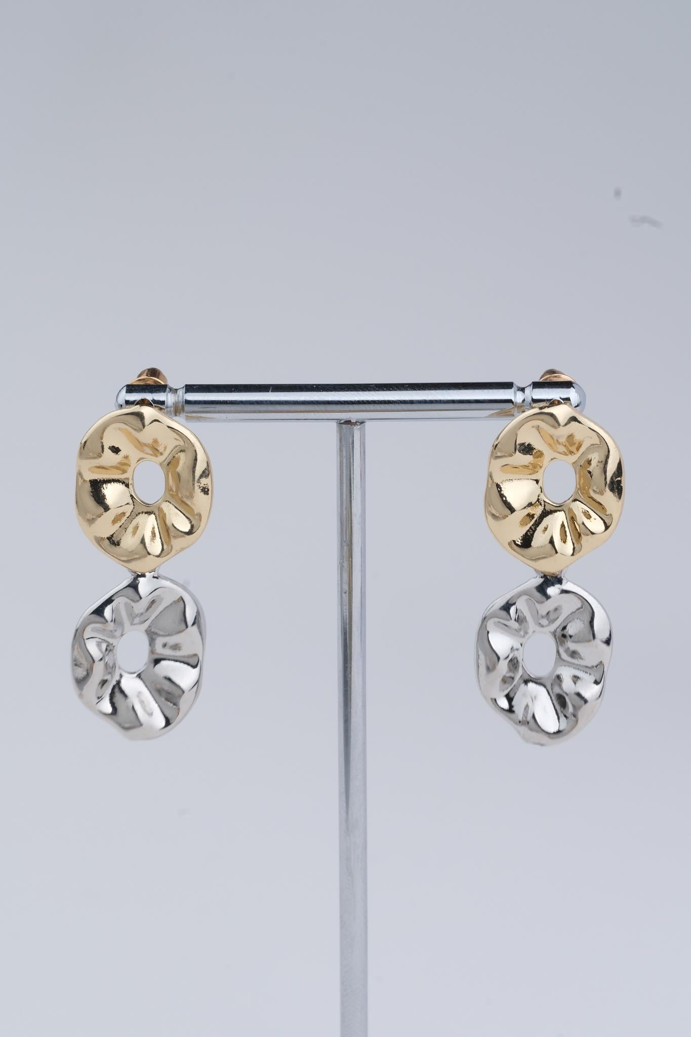 Gold Renk Çelik Küpe / Model 132