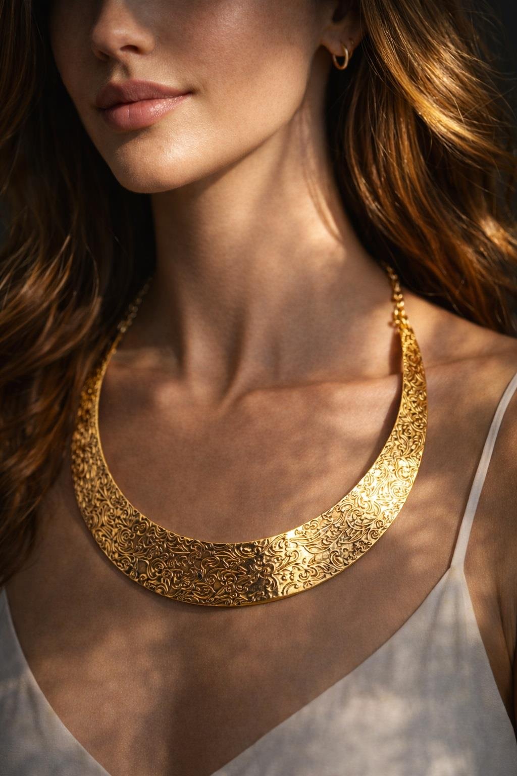 Gold Renk Choker Kolye / Model 112