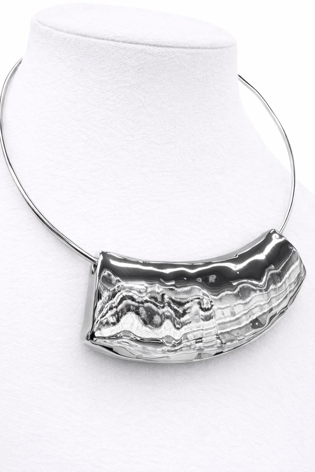 Gümüş Renk Choker Kolye / Model 121