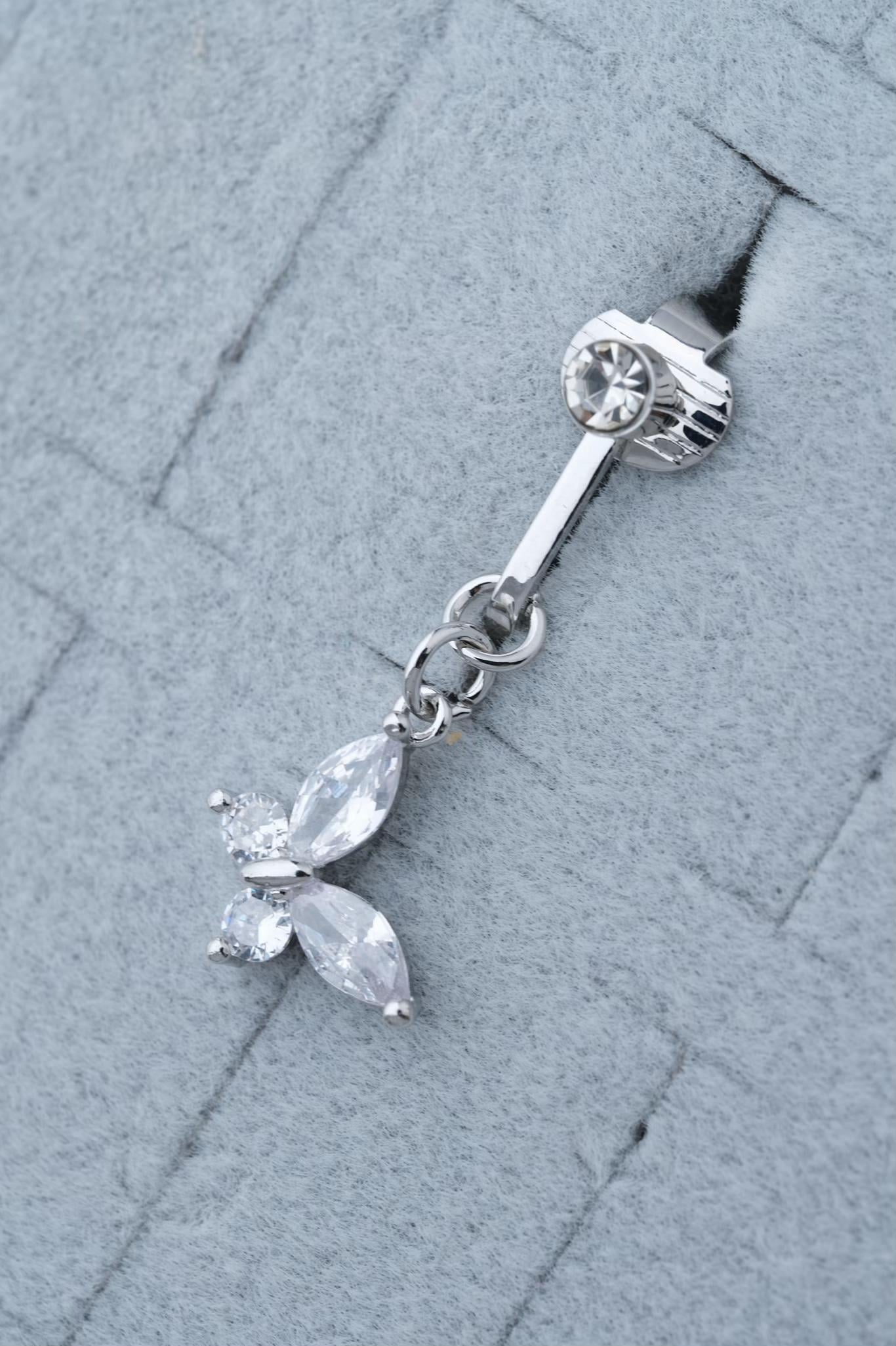Kıstırmalı Göbek Piercing / Model 102