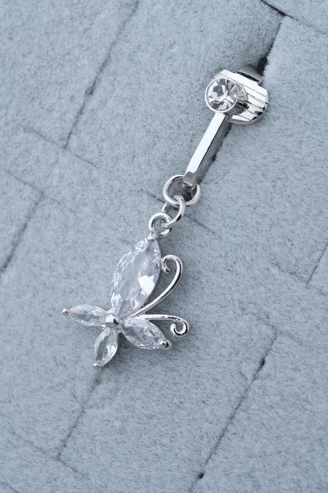 Kıstırmalı Göbek Piercing / Model 104