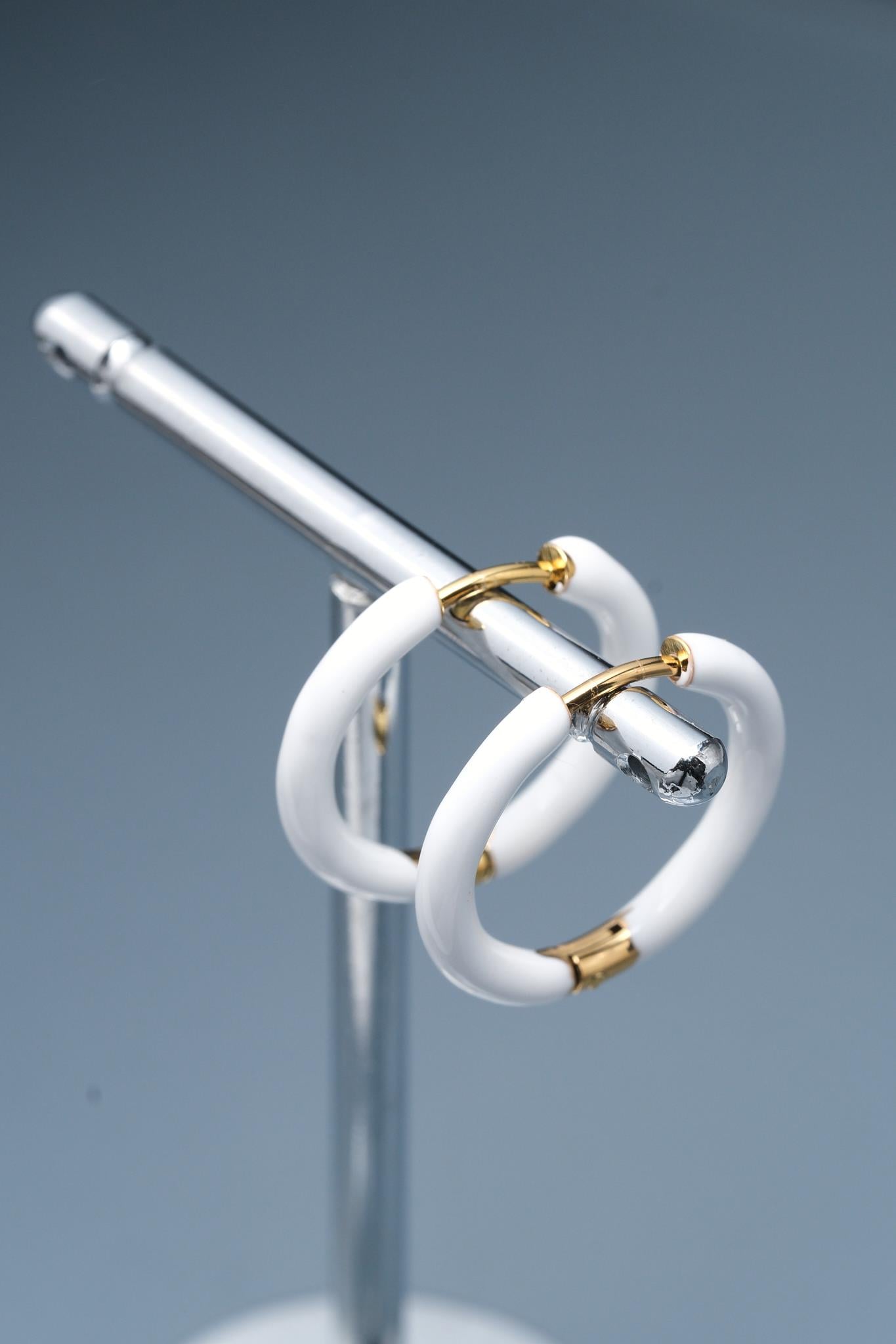 Mor Çelik Küpe / Model 621