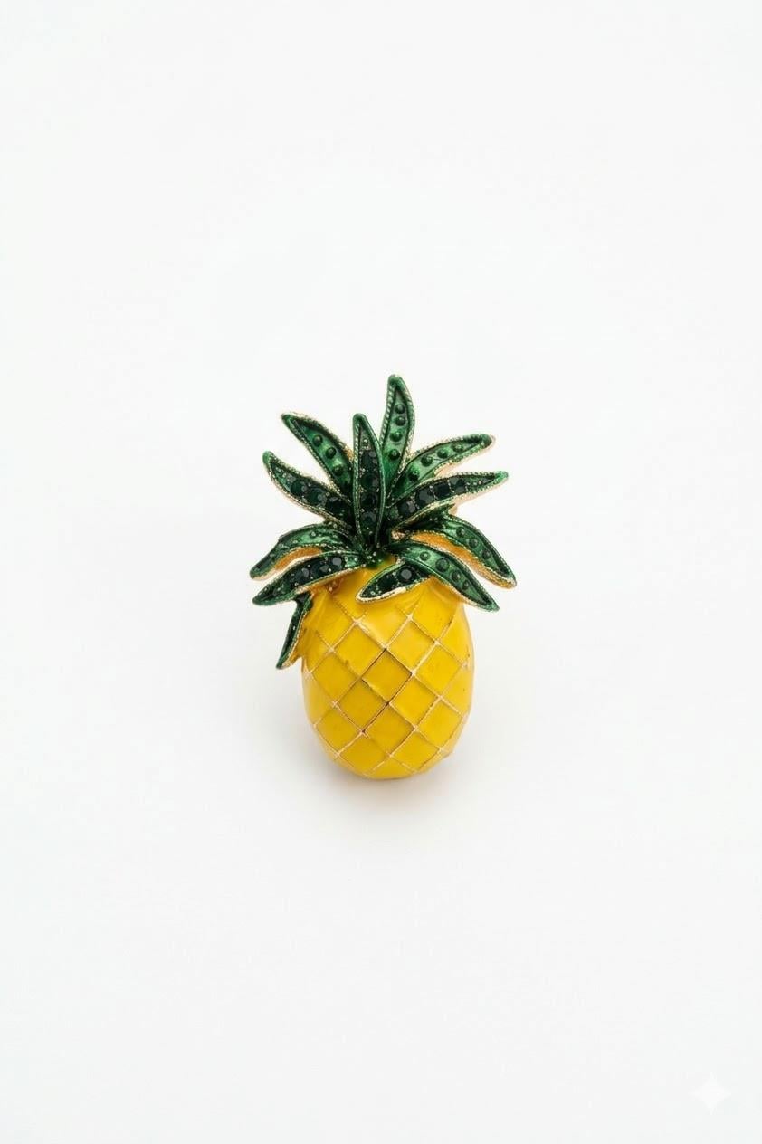 Sarı Ananas Broş / Model 232