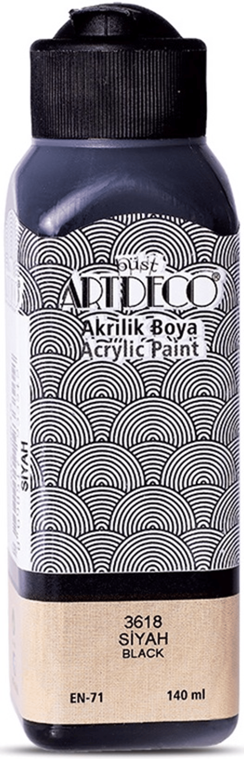 ARTDECO AKRİLİK BOYA 140ML SİYAH