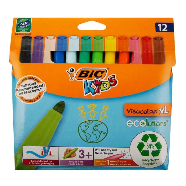 BİC JUMBO KEÇELİ BOYA KALEMİ 12 RENK