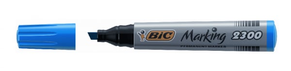 BİC MARKÖR 2000 KESİK UÇ 12 li MAVİ