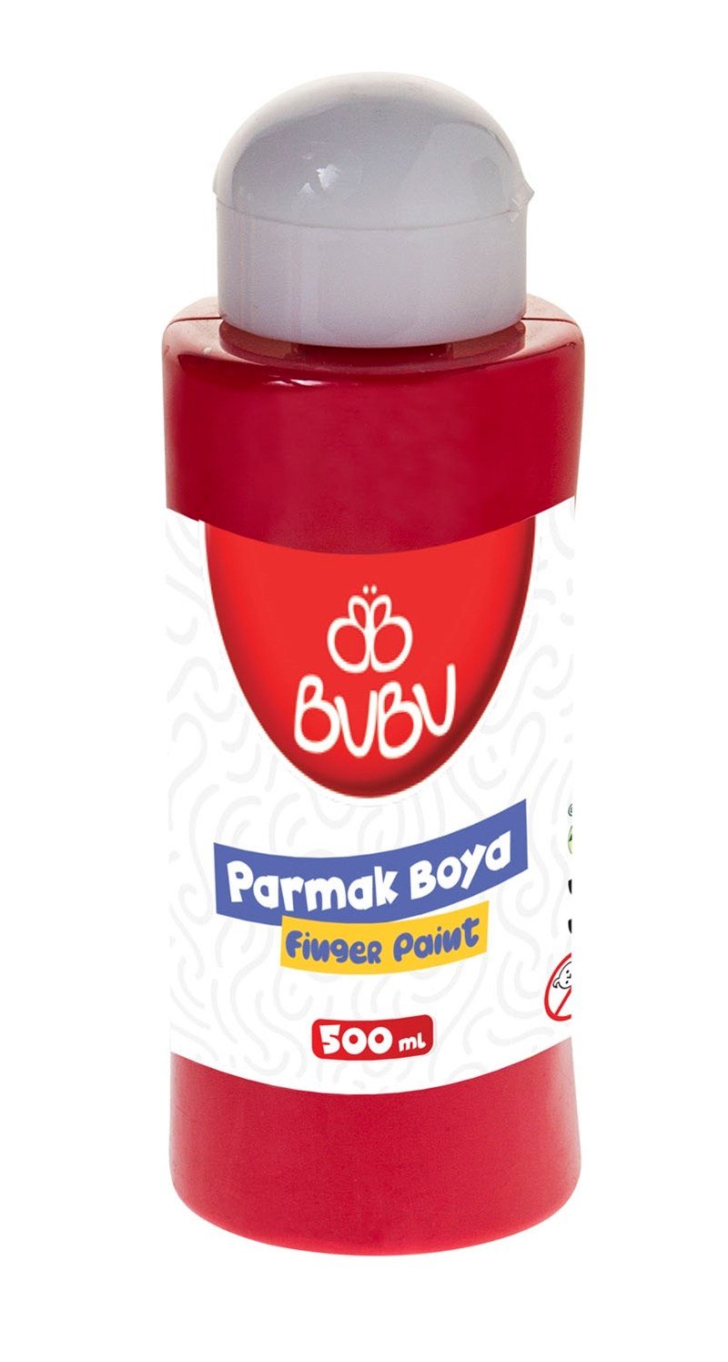 BU-BU PARMAK BOYA 500 GR. KIRMIZI