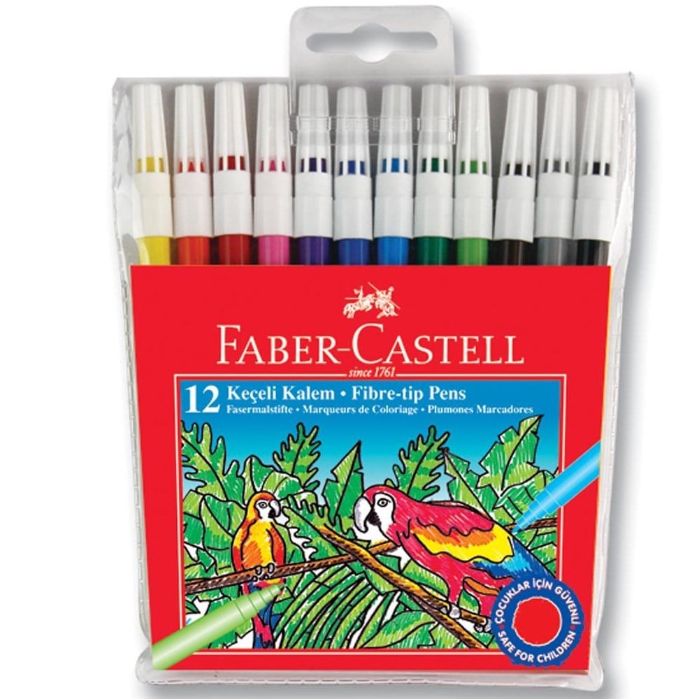FABER KEÇELİ KALEM 12 RENK