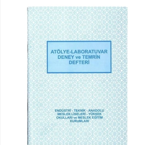 GÜRMAT ATÖLYE LABORATUVAR DENEY VE TEMRİN DEFTERİ KARTON 20X28