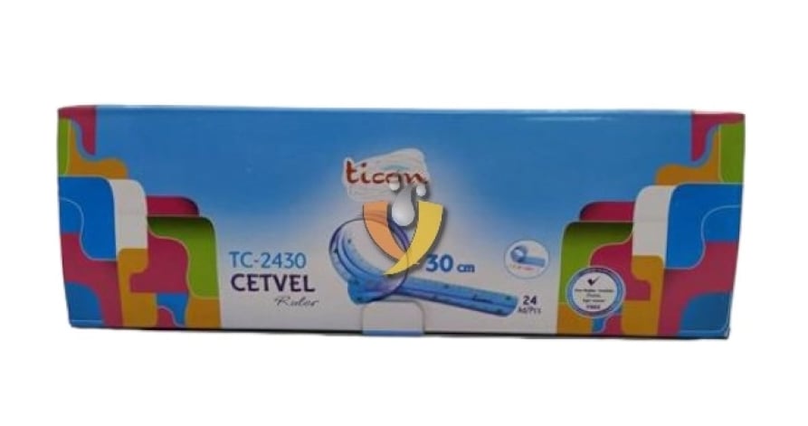 KEYROAD  FLEXIBLE CETVEL 30 CM 24 LÜ KUTU 3 RENK