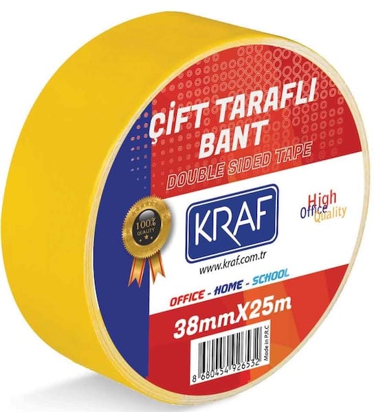KRAF ÇİFT TARAFLI BANT 38mm x 25m
