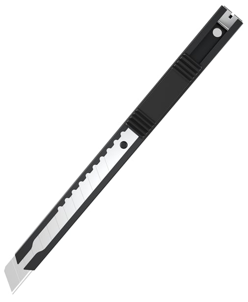 KRAF MAKET BIÇAĞI DAR METAL SİYAH 30 lu