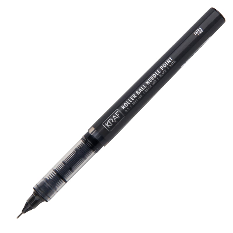 KRAF ROLLER KALEM İĞNE UÇ 0.5mm  SİYAH