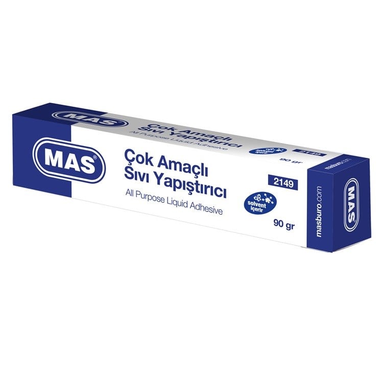 MAS SIVI YAPIŞTIRI TÜPTE 90GR. SOLVENTLİ İÇERİR