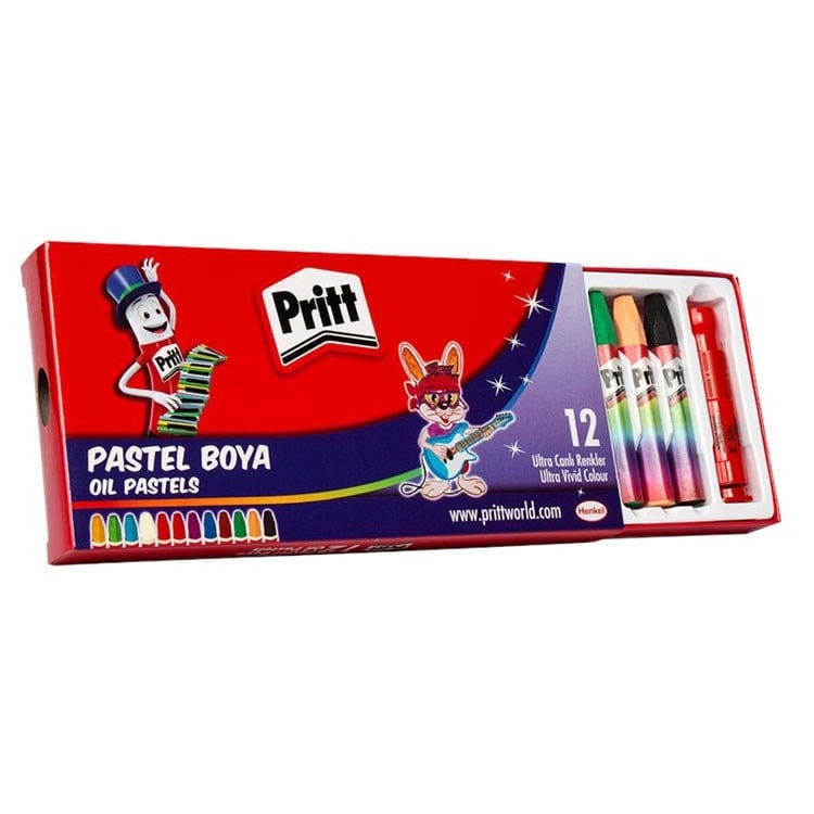 PRİTT PASTEL BOYA 12 RENK KARTON KUTU