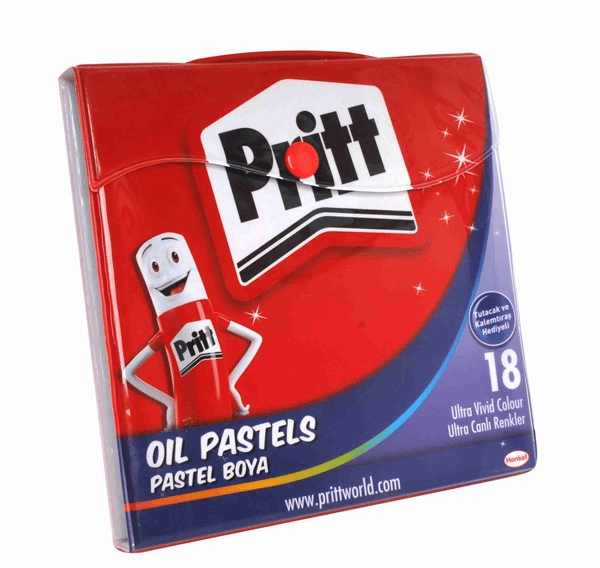 PRİTT PASTEL BOYA 18 RENK ÇANTA 