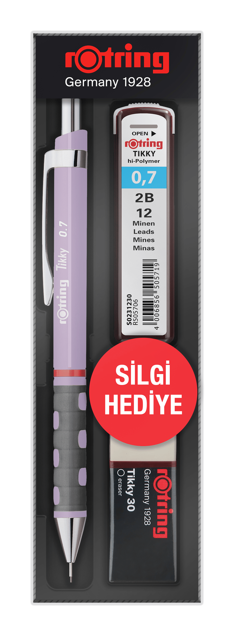 ROTRİNG VERSATİL KALEM TIKKY OKUL SETİ 0.7 LİLA