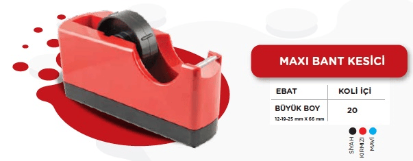 STİLO BANT KESİCİ MAXİ MAVİ 