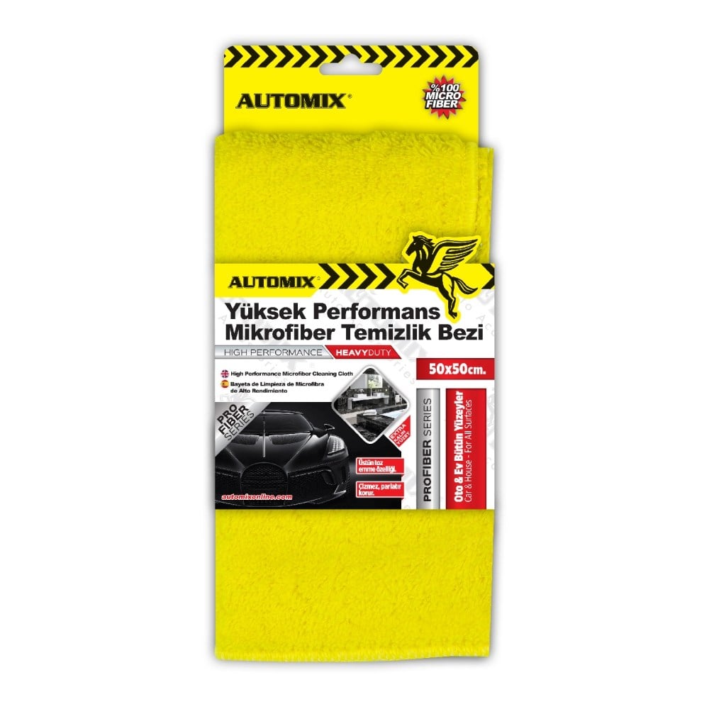 Automix Temizlik Bezi Yüksek Performanslı Mikrofiber 50x50 cm 44524