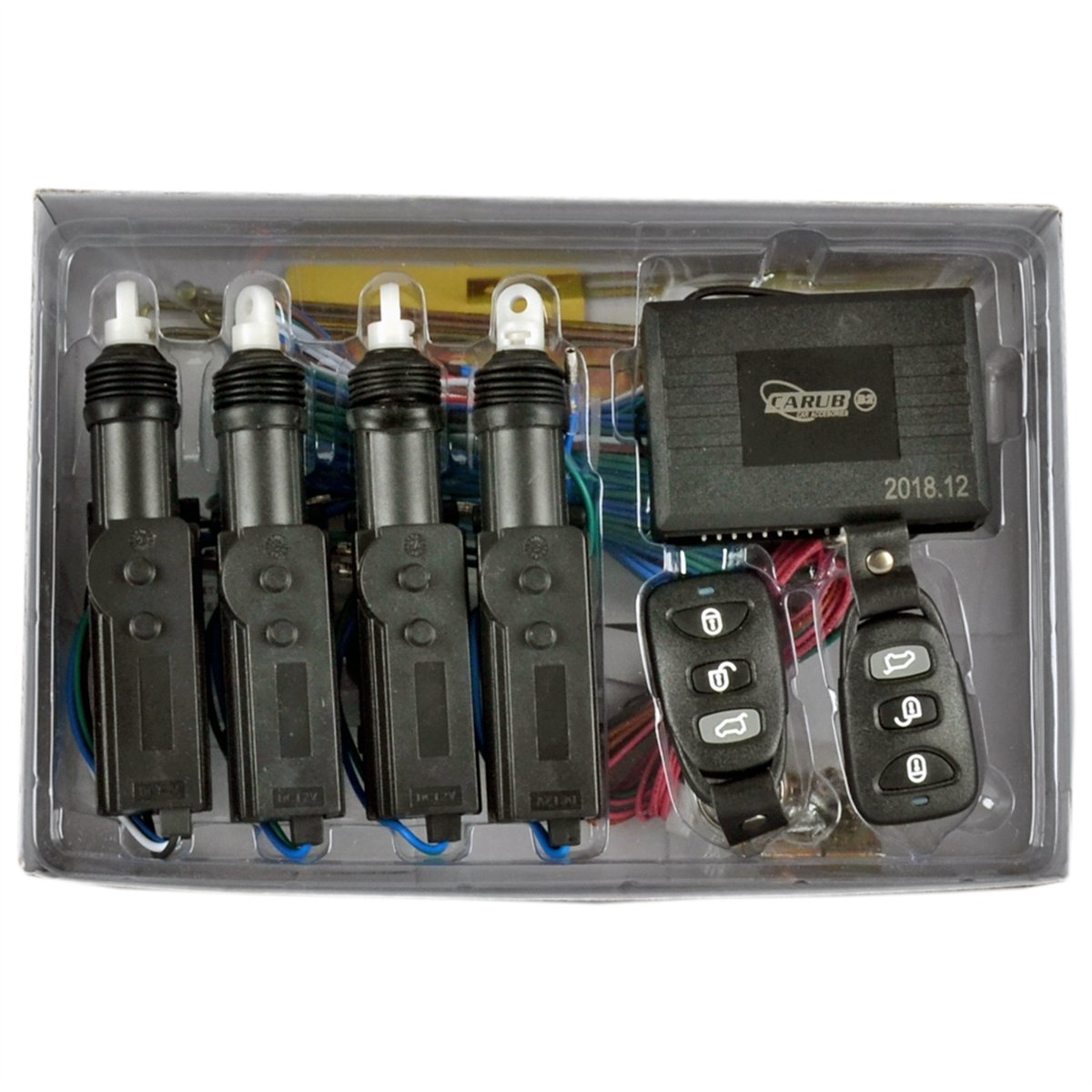 Carub 12V Merkezi Kilit Siyah Kemerli Kumandalı BR4600469