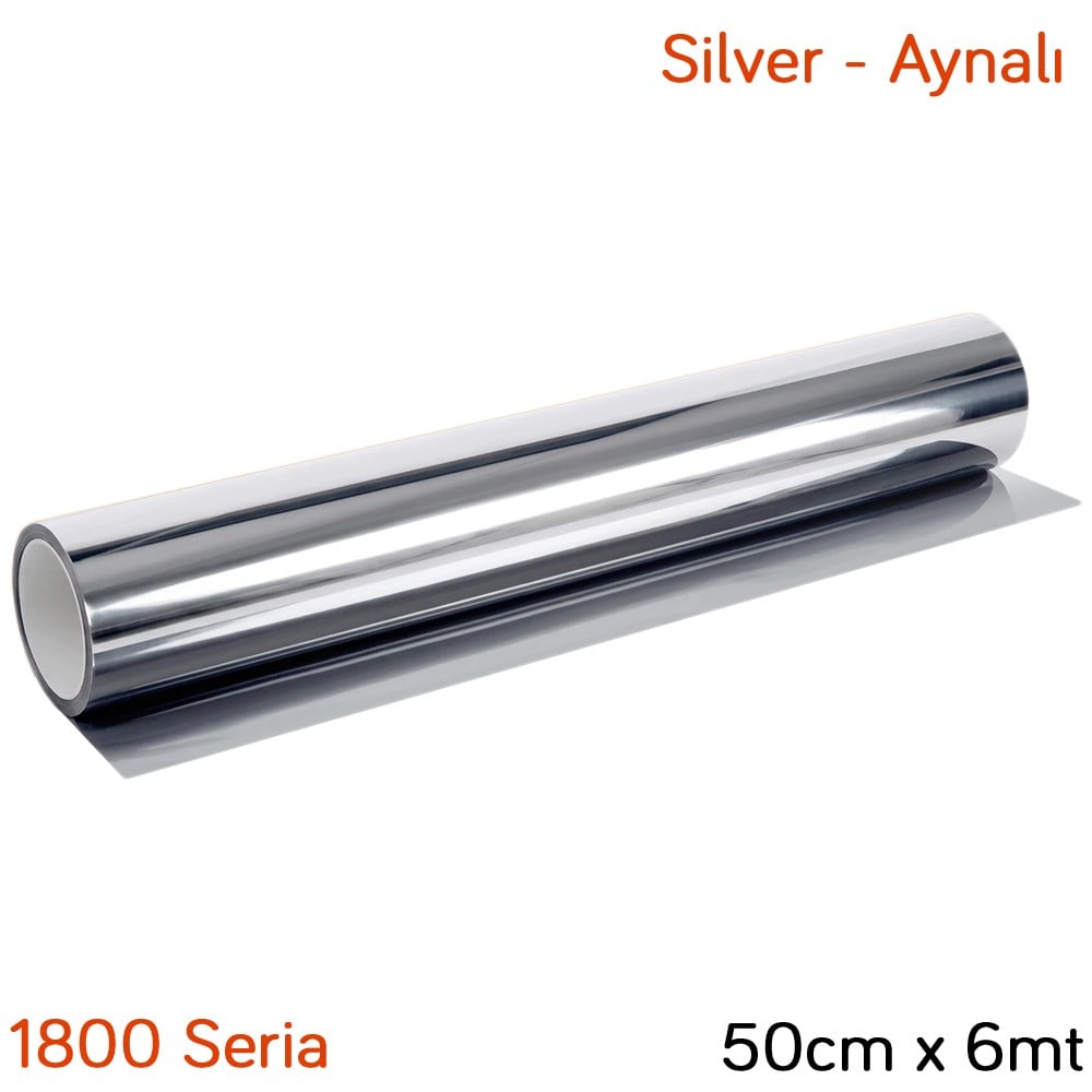 Carub 1800 Seria Çizilmez Cam Filmi %15 Silver-Aynalı 50 cm x 6 mt BR1236416